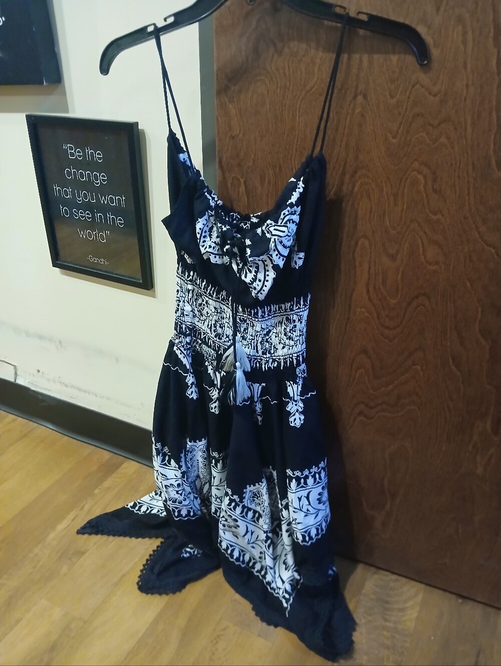 NWOT/ ADVANCE APPAREL boho embroidered mini dress